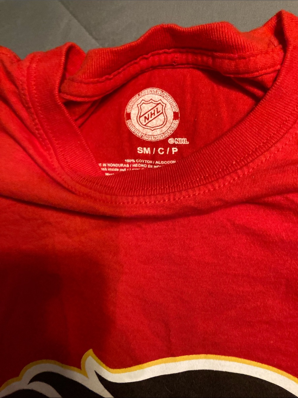 NHL Kids Bright Red Short-Sleeve Graphic Tee
